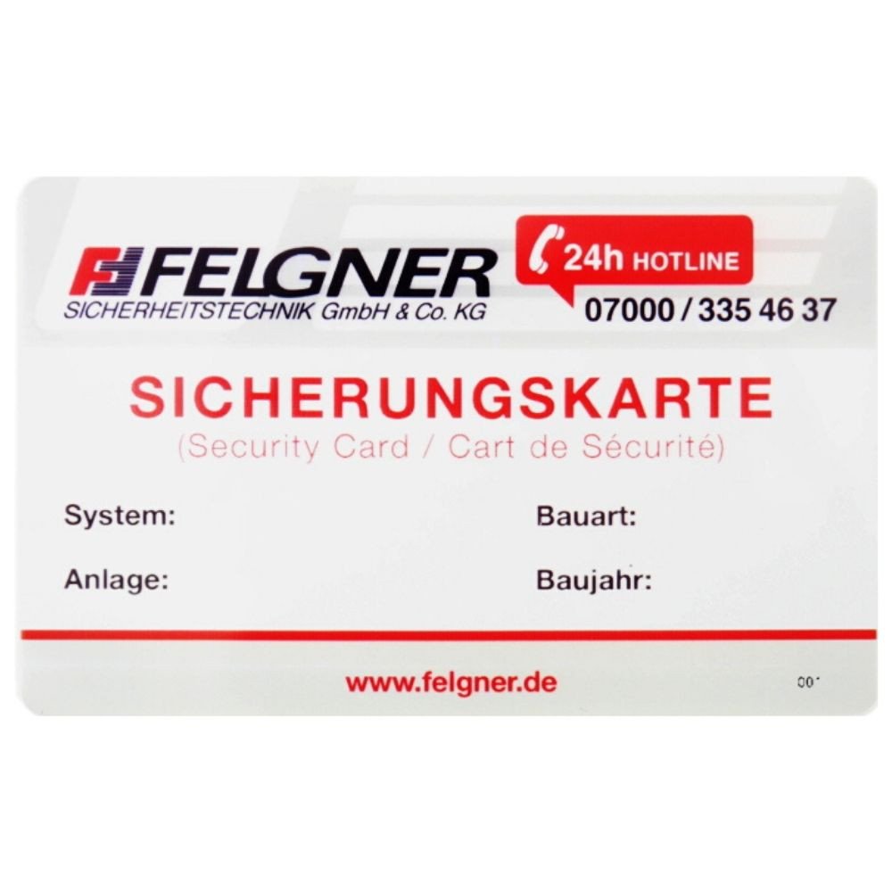 Ersatz-Sicherungskarten