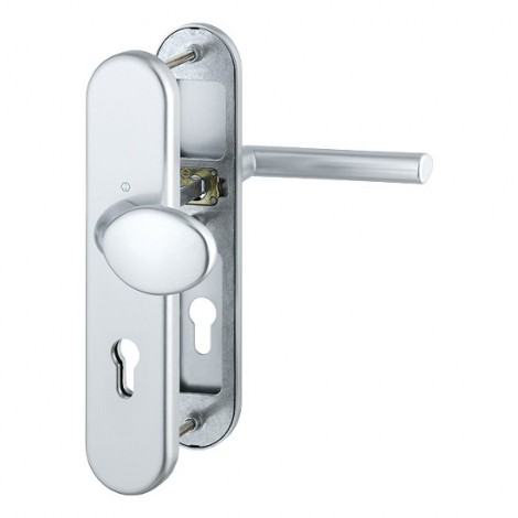 HOPPE Stockholm Schutzbeschlag ohne Zylinder-Abdeckung SK2 - F1 Aluminium Natur - 72 mm