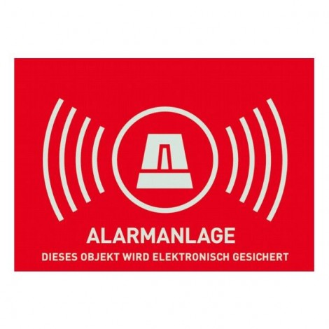 Warnschild Alarmanlage