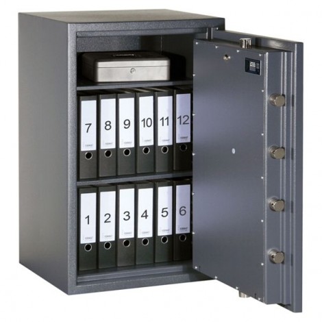 FORMAT Wertschutzschrank Rubin Pro 30 im geöffnetem Zustand in Graphitgrau (RAL 7024)