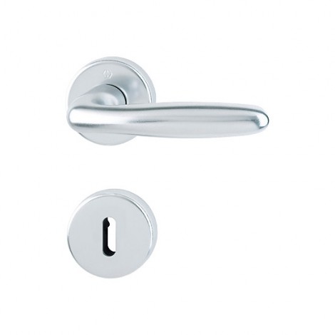 HOPPE Verona Rosetten-Garnitur - F1 Aluminium Natur - Ovalbart