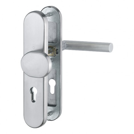 HOPPE Amsterdam Schutzbeschlag ohne Zylinder-Abdeckung SK2 - 72 mm