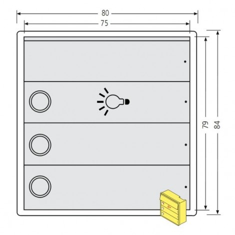 RENZ Tastenmodul RSA2 kompakt