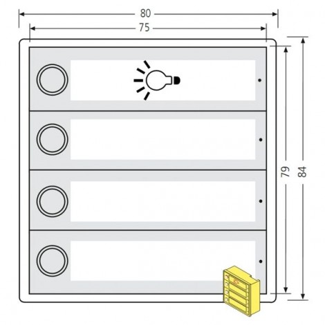RENZ Kunststoff-Tastenmodul RSA2 kompakt 