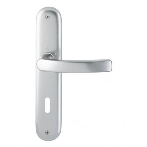 HOPPE Luxembourg Langschild-Garnitur 199/273P - F1 Aluminium Natur - BB