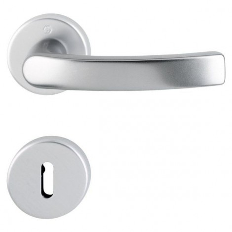 HOPPE Luxembourg Rosetten-Garnitur - F1 Aluminium Natur - BB
