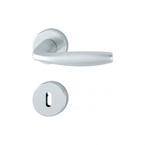 HOPPE New York Rosetten-Garnitur - F1 Aluminium Natur - Ovalbart