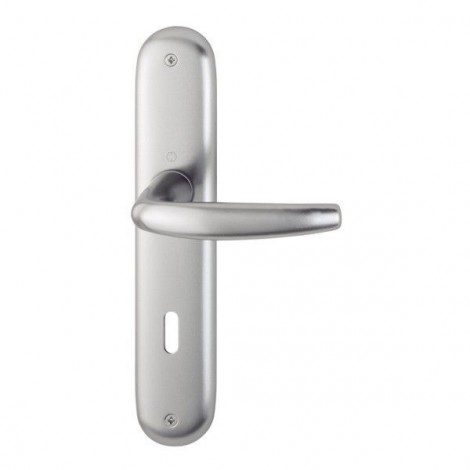 HOPPE Atlanta Langschild-Garnitur 1530/273P  - F1 Aluminium Natur - Ovalbart