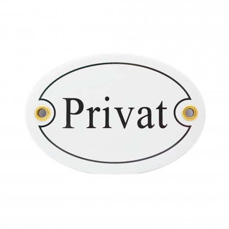 Münder-Email Türschild - Privat