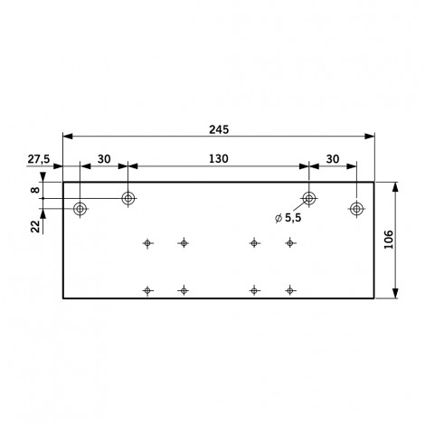 DORMA Flachplatte TS 83/ TS 73