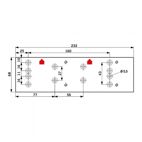 DORMA Montageplatte TS 71 / TS 72