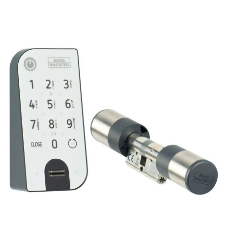 Burg Wächter secuENTRY easy Set 7602 FP: Türzylinder + FP-Tastatur
