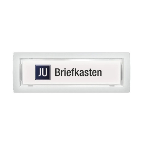 JU Klingeltaster mit Namensschild & LED-Beleuchtung