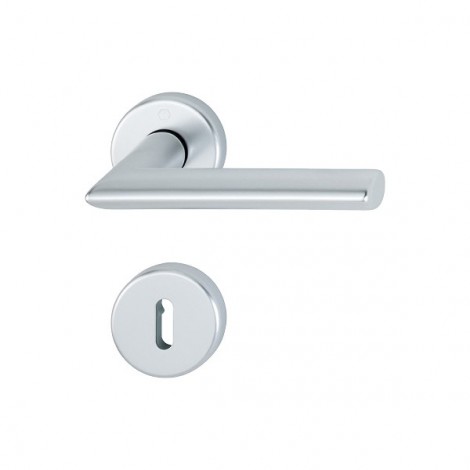 HOPPE Stockholm Rosetten-Objektgarnitur - F1 Aluminium Natur - Ovalbart