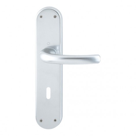 HOPPE Tôkyô Langschild-Renovationsgarnitur - F1 Aluminium Natur - Ovalbart