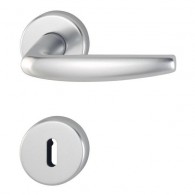 HOPPE Atlanta Rosetten-Garnitur 1530/42KV/42KVS - F1 Aluminium natur - Ovalbart