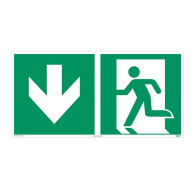 KBV Schild Rettungsweg durch Notausgang
