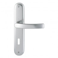 HOPPE Luxembourg Langschild-Garnitur 199/273P - F1 Aluminium Natur - BB