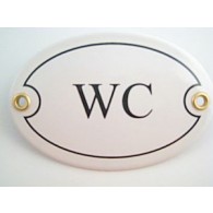 Münder-Email Türschild - WC