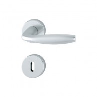 HOPPE New York Rosetten-Garnitur - F1 Aluminium Natur - Ovalbart