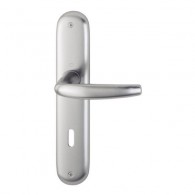 HOPPE Atlanta Langschild-Garnitur 1530/273P  - F1 Aluminium Natur - Ovalbart