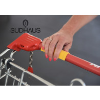 Sudhaus griffy in gelb - Anwendungsbeispiel Einkaufskorb