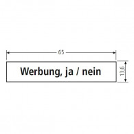 RENZ Kunststoff-Namenschildeinlage - für Namensschild 09