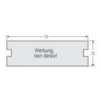 RENZ Kunststoff-Namenschildeinlage - Werbung Nein danke