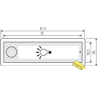RENZ RSA2 Kunststoff-Lichtschild - Symbol "Glühbirne"