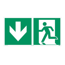 KBV Schild Rettungsweg durch Notausgang