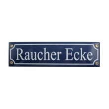 Münder-Email Schild - Raucher Ecke