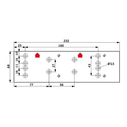 DORMA Montageplatte TS 71 / TS 72