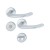 HOPPE Marseille Rosetten-Garnitur - F1 Aluminium Natur