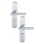 HOPPE Stockholm Langschild-Garnitur 1140/273P - F1 Aluminium Natur - WC/Bad