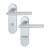 HOPPE Stockholm Kurzschild-Objektgarnitur - F1 Aluminium Natur - WC/Bad