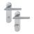 HOPPE Stockholm Kurzschild-Garnitur - F69 Edelstahl matt - WC/Bad