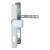 HOPPE London Profiltür-Langschildbeschlag - Knopf - F1 Aluminium Natur