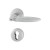 HOPPE Athinai 1/2 Rosetten-Garnitur - F49R/F98R Messing verchromt/matt verchromt mit Resista