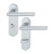 HOPPE Amsterdam Kurzschild-Garnitur 1400/353KH - F1 Aluminium Natur - WC/Bad