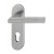 HOPPE Amsterdam Kurzschild-Garnitur E1400/353KH - F69 Edelstahl matt - PZ