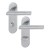 HOPPE Amsterdam Kurzschild-Garnitur E1400/353KH  - F69 Edelstahl matt - WC/Bad