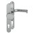 HOPPE Liverpool Profiltür-Langschildbeschlag - gekröpfter Knopf - F9 Aluminium Stahl
