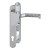 HOPPE Liverpool Profiltür-Langschildbeschlag - gekröpfte Griffplatte - F9 Aluminium Stahl