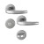HOPPE Atlanta Rosetten-Garnitur 1530/42KV/42KVS - F9 Aluminium Stahl - WC/Bad