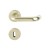 HOPPE Paris Rosetten-Garnitur - F2 Aluminium Neusilber - Ovalbart