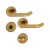 HOPPE Paris Rosetten-Garnitur - F4 Aluminium Bronze - WC/Bad