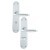 HOPPE Verona Langschild-Garnitur 1510/3334 - F1 Aluminium Natur 