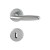 HOPPE Verona Rosetten-Garnitur - F9 Aluminium Stahl - Ovalbart