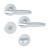 HOPPE Verona Rosetten-Garnitur - F1 Aluminium Natur - WC/Bad