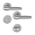 HOPPE Verona Rosetten-Garnitur - F9 Aluminium Stahl